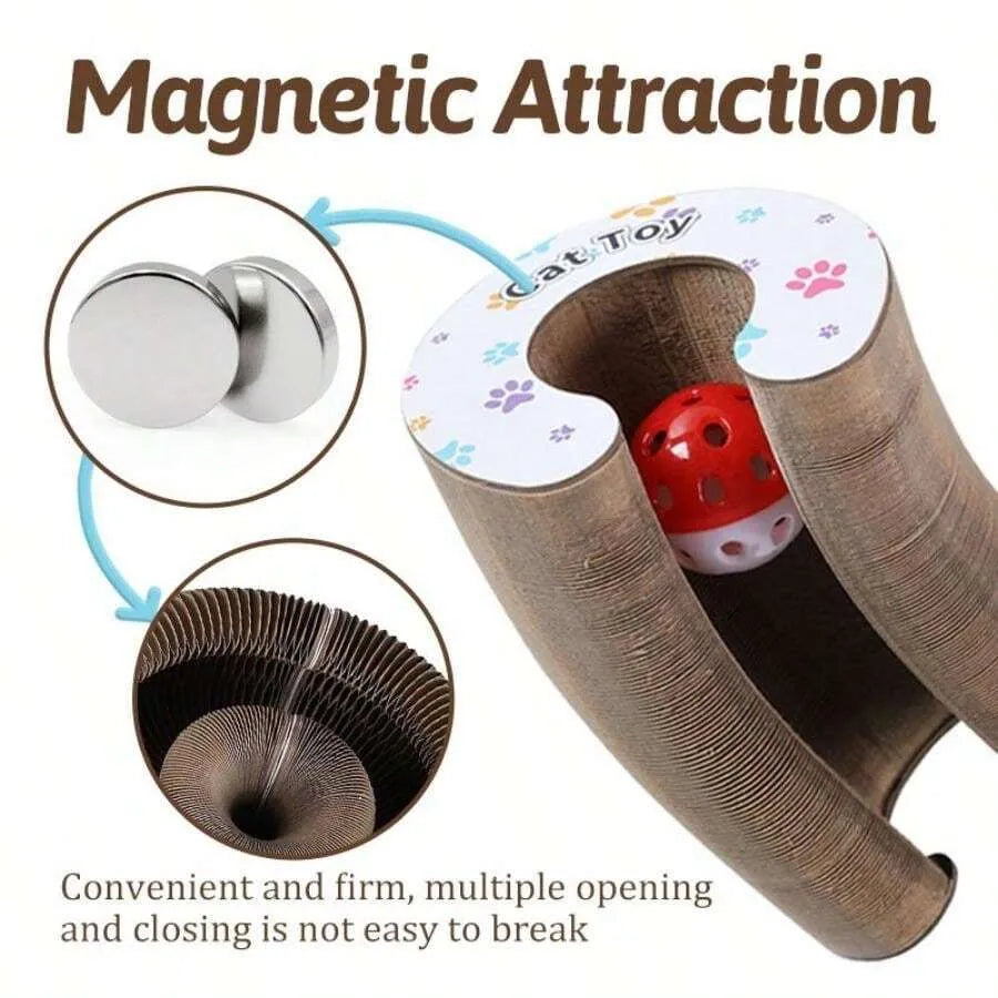🐾 Cat Magic Organ Scratcher Toy – Interactive Foldable Cat Playhouse🐾