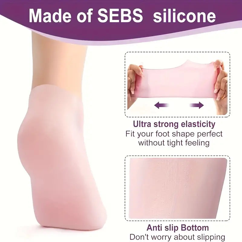 Luxury Spa Gel Socks – Deep Hydration, Moisturizing and Repair for Dry, Cracked Feet!