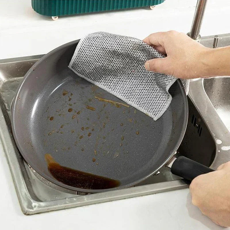 Kartus™ Non Scratch Dish Wash Cloths Pack of 10 (Buy 5 Get 5 Free)