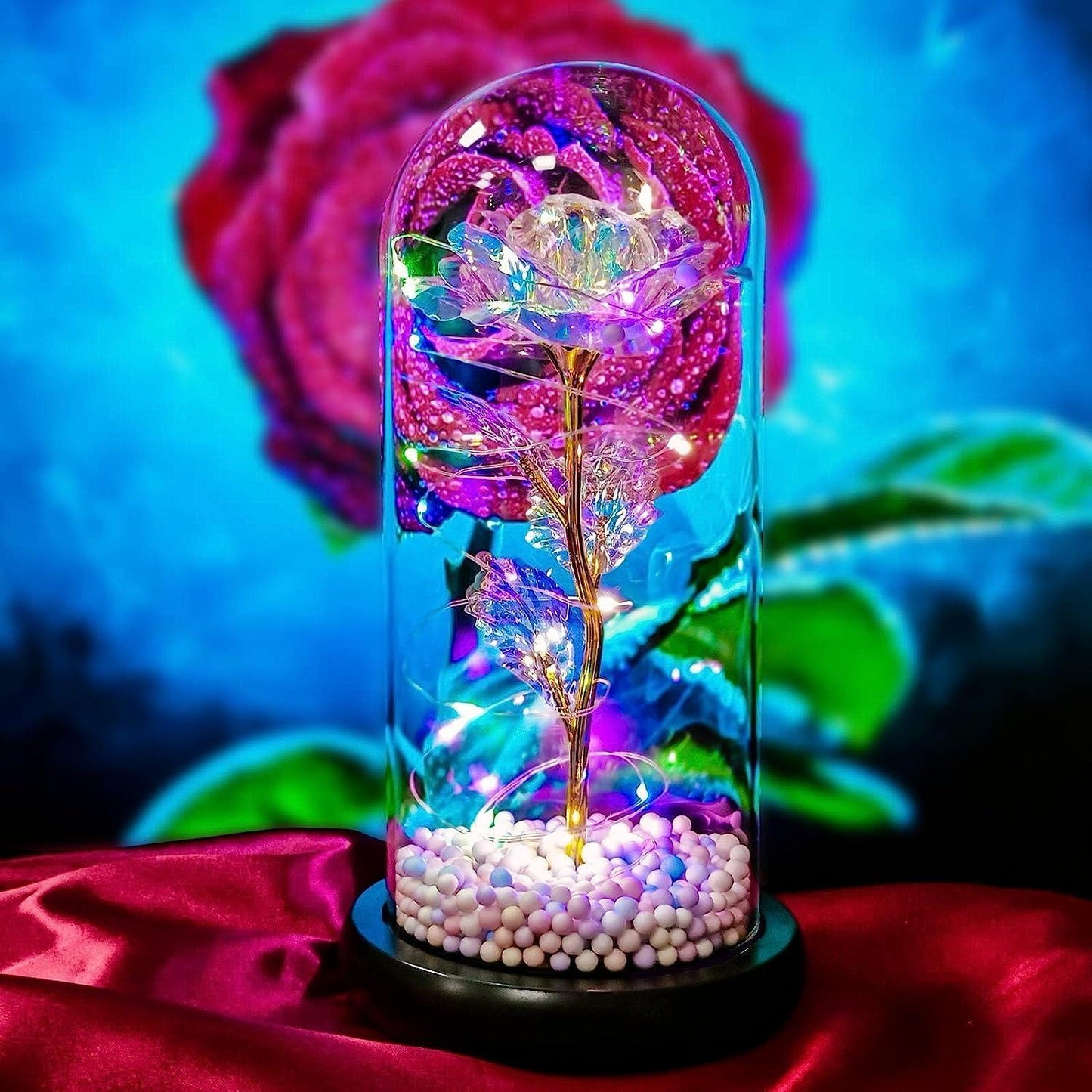 Rose Light Up Flower - Home DeQcoR