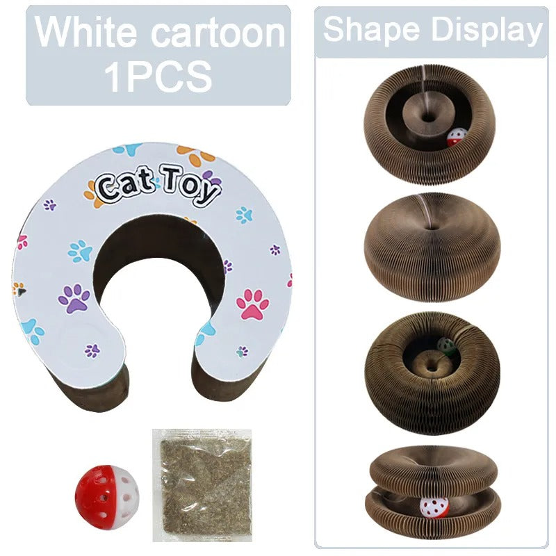 🐾 Cat Magic Organ Scratcher Toy – Interactive Foldable Cat Playhouse🐾