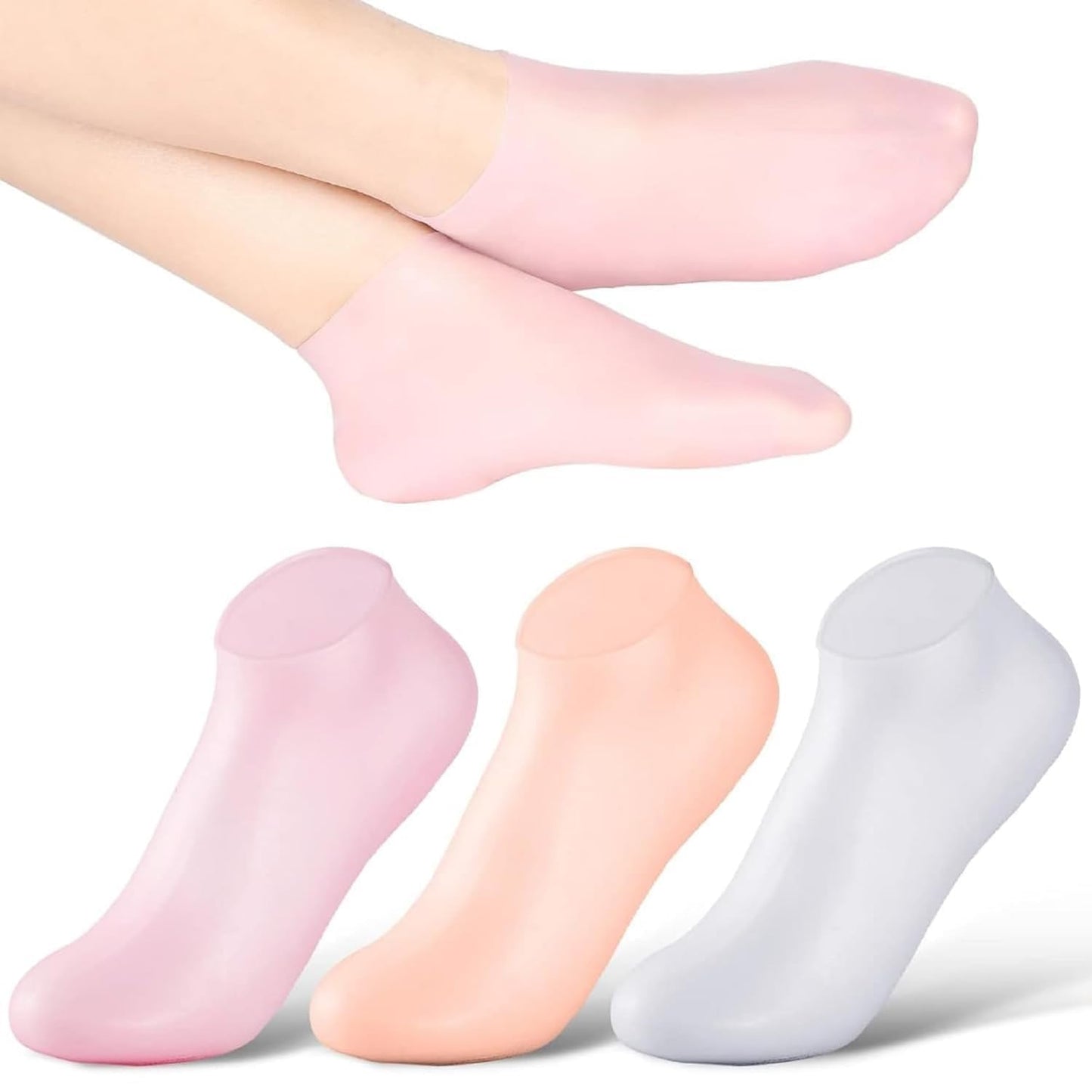 Luxury Spa Gel Socks – Deep Hydration, Moisturizing and Repair for Dry, Cracked Feet!