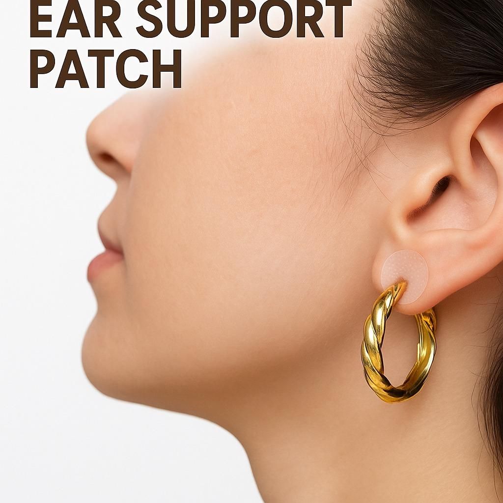 Earliftz™ – Invisible Patches That Relieve Earring Pull & Protect Your Earlobes (100 PCS)