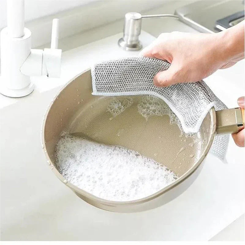 Kartus™ Non Scratch Dish Wash Cloths Pack of 10 (Buy 5 Get 5 Free)