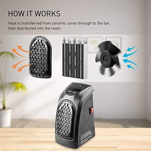 Kartus™ Mini Portable Heater, Handy Heater with Stylish Design (Black)