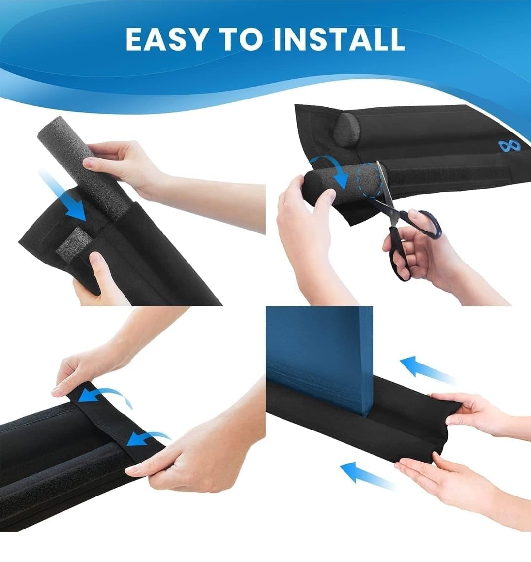 Door Bottom Gap Filler – Soundproof, Noise Reduction, Energy-Saving Door Stopper and Dust & Insect Protector