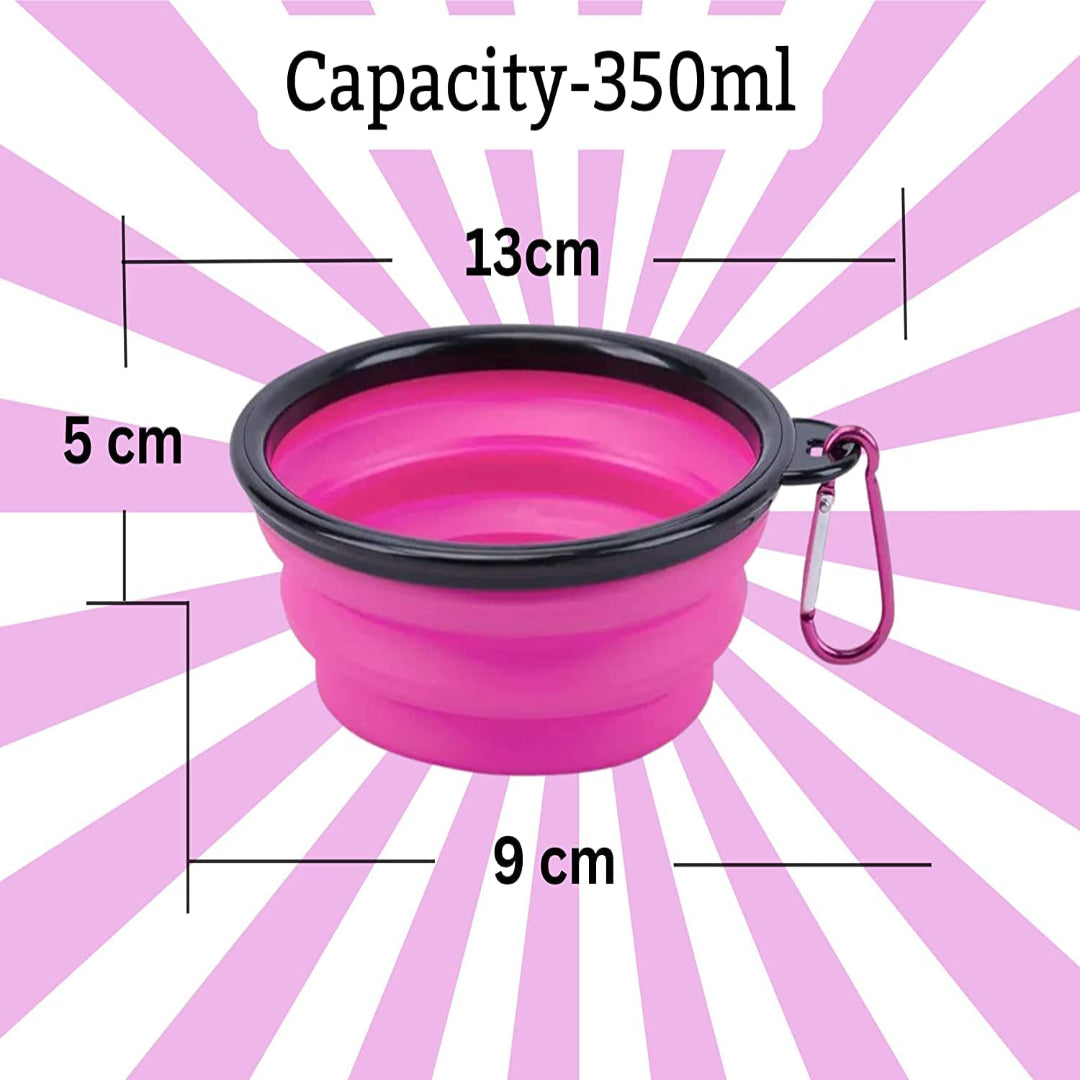 FlexiPaw Feeder - Compact Silicone Pet Dish - 350ml