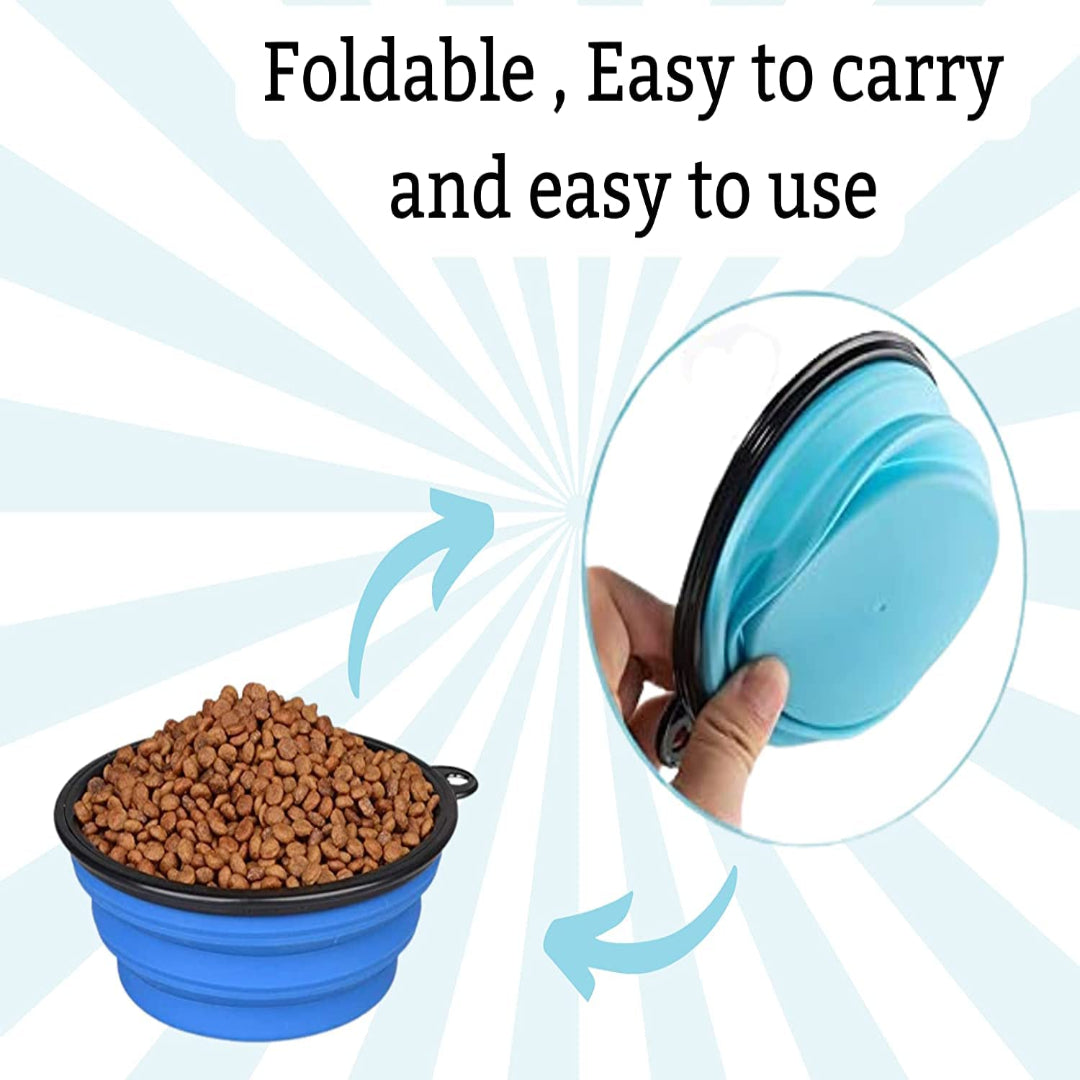 FlexiPaw Feeder - Compact Silicone Pet Dish - 350ml