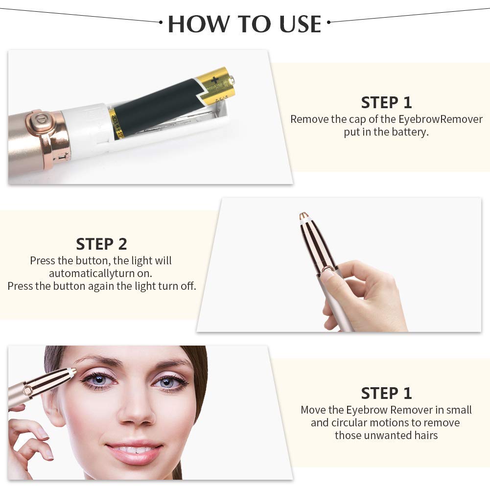 SilkyTouch™ Precision Hair Remover – For Eyebrows, Face & Upper Lip
