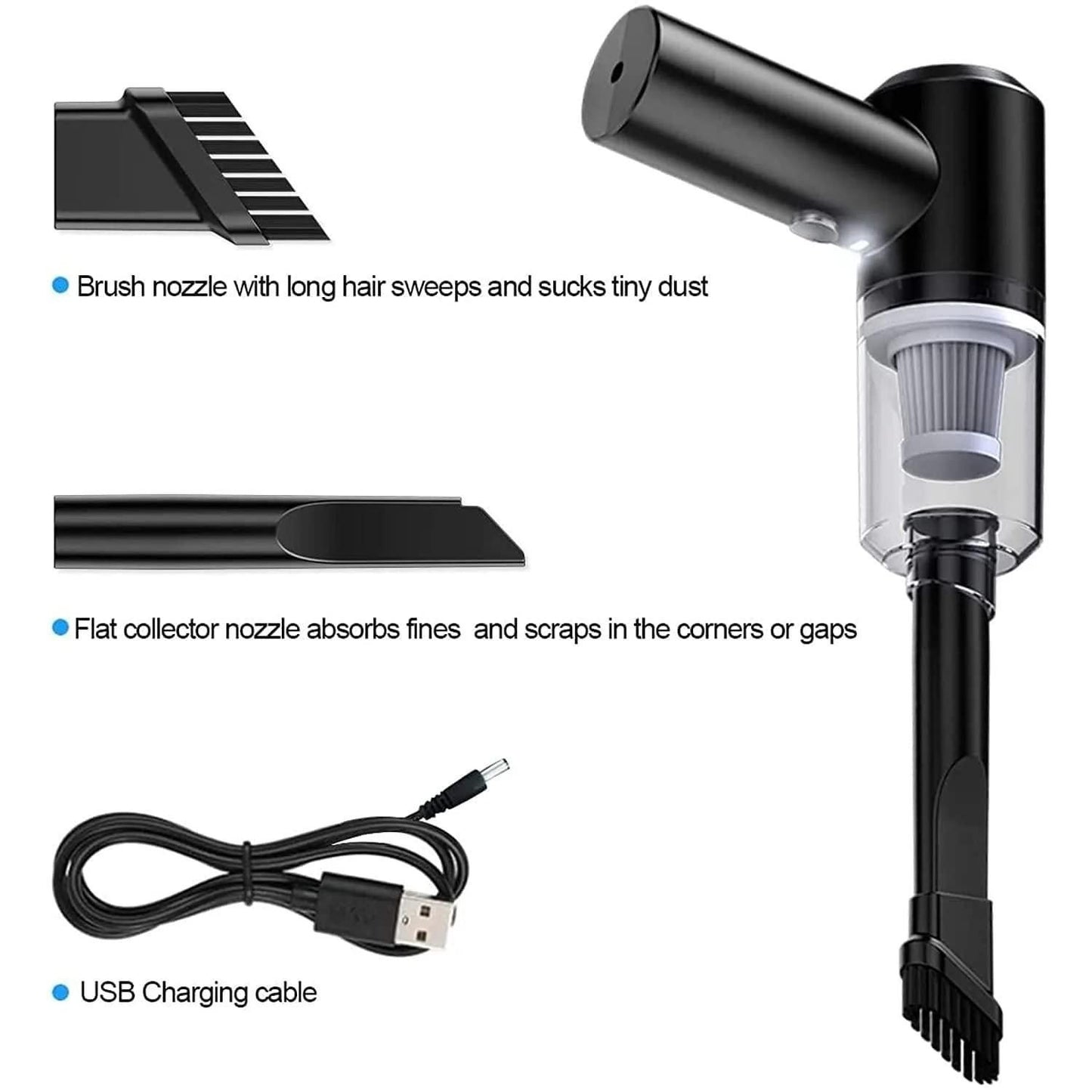 Portable Air Duster Wireless Vacuum Cleaner - Home DeQcoR