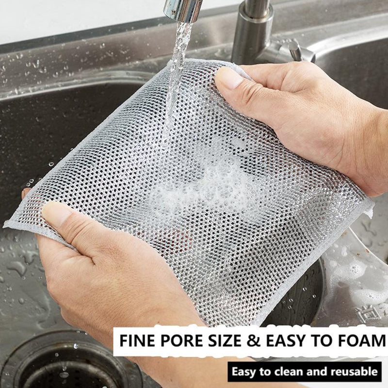 Kartus™ Non Scratch Dish Wash Cloths Pack of 10 (Buy 5 Get 5 Free)