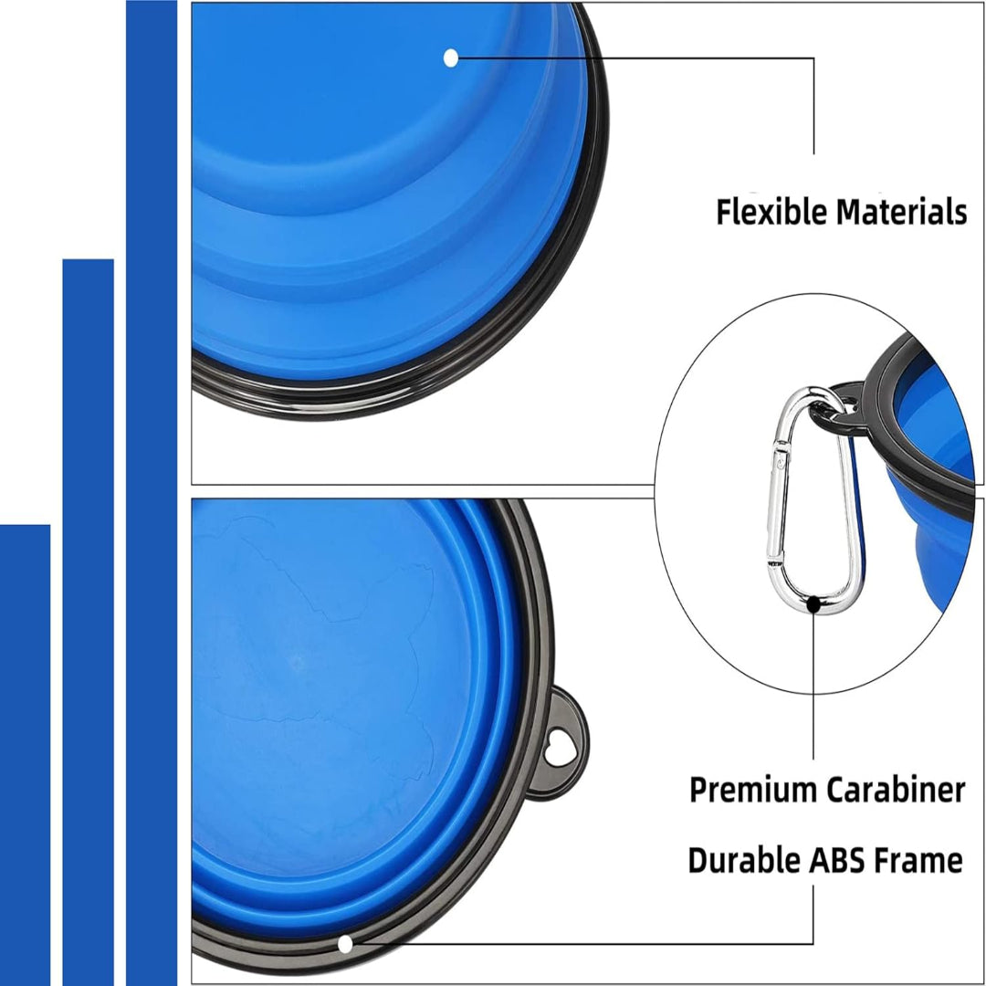 FlexiPaw Feeder - Compact Silicone Pet Dish - 350ml