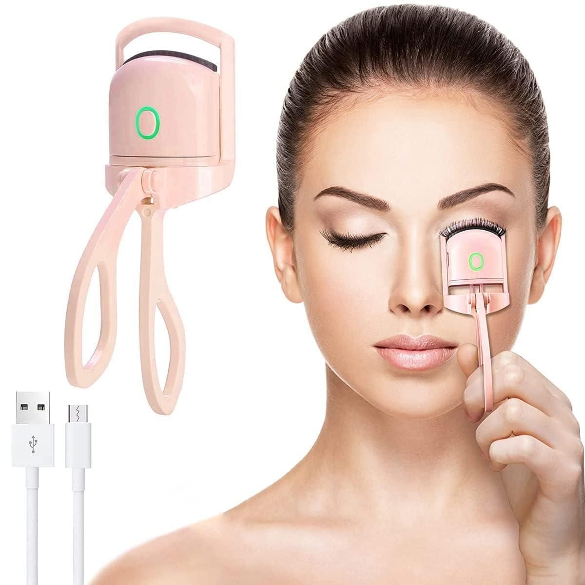 Portable and Rechargeable Electric Heated Eyelash Curlers - Home DeQcoR