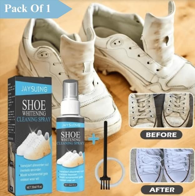 Sneaker Bright: Fast-Acting White Shoe Cleaner & Stain Remover Spray - Home DeQcoR