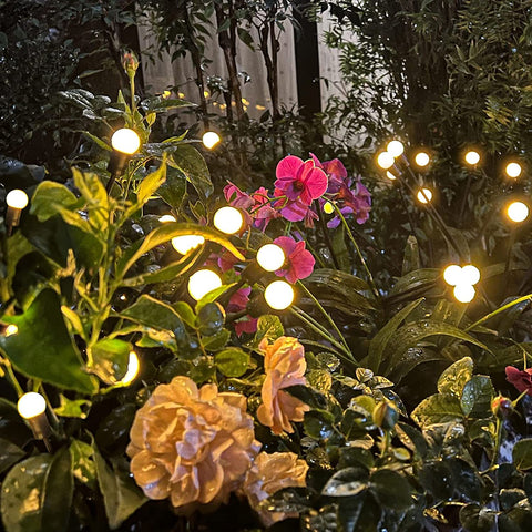 ENCHANTING FIREFLY LIGHTS: UNIQUE SOLAR POWERED GARDEN LIGHTS (MULTI SETS) - Home DeQcoR
