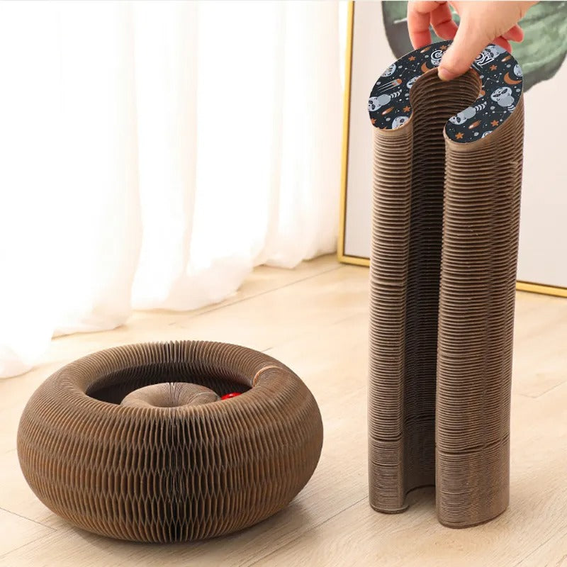 🐾 Cat Magic Organ Scratcher Toy – Interactive Foldable Cat Playhouse🐾