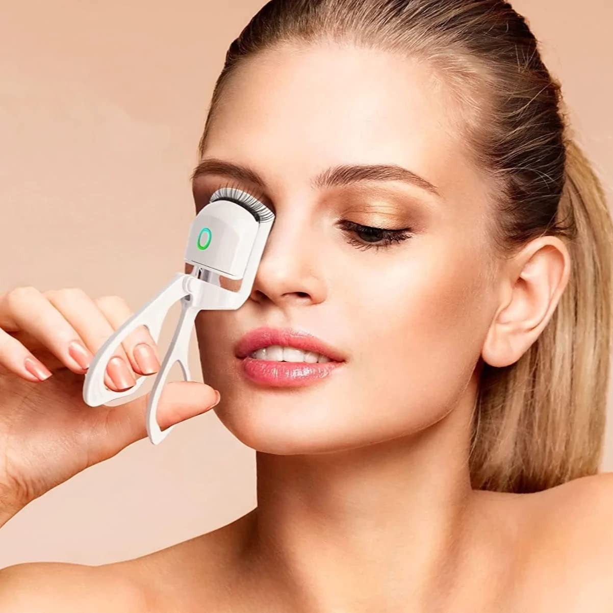 Portable and Rechargeable Electric Heated Eyelash Curlers - Home DeQcoR