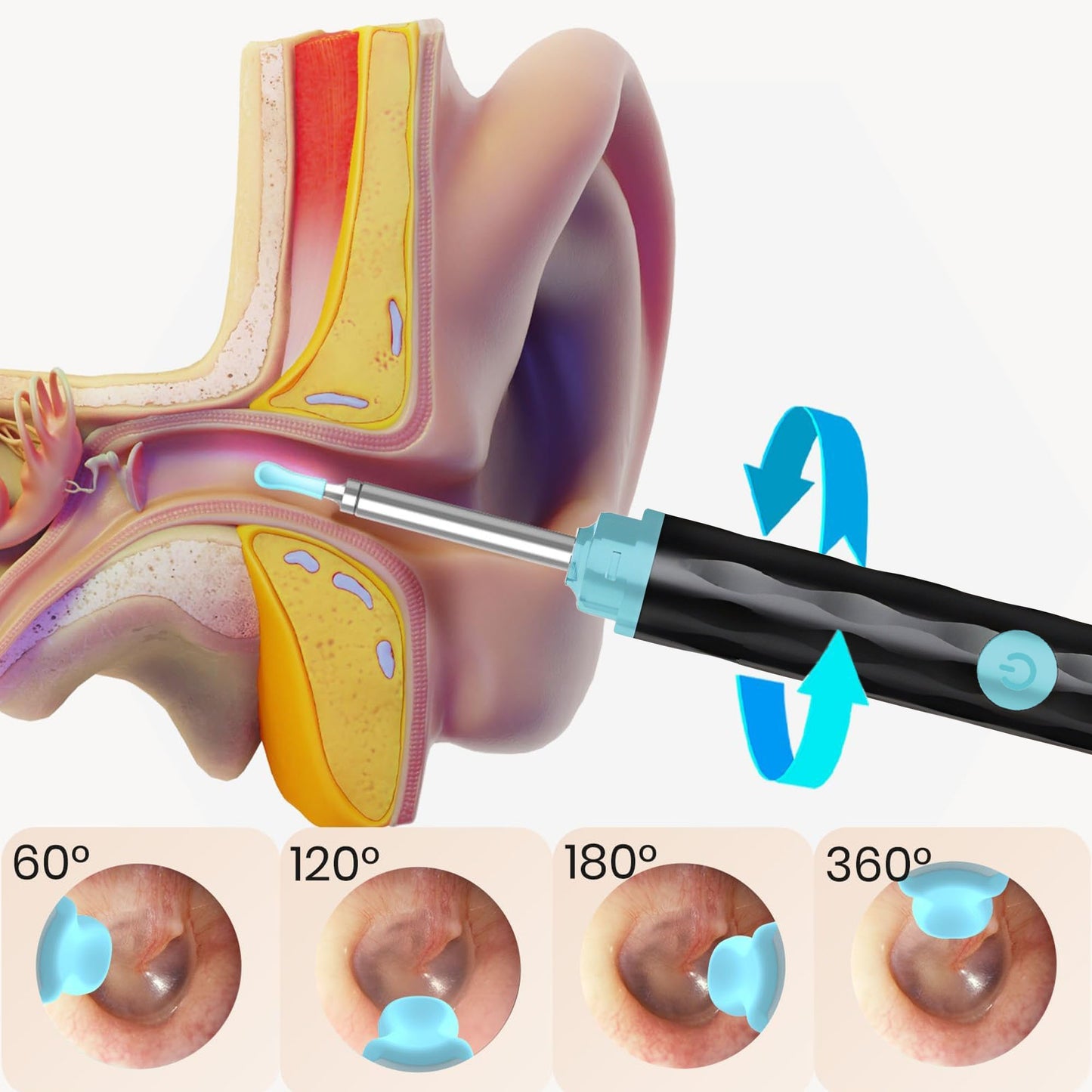 š¦»OtoCare Pro⢠Smart Visual Ear Wax Cleaner with HD Camera, Waterproof, Wireless Ear Scope, LED Lights ā Compatible with Android & iOS ā
| Money-Back Guaranteešø