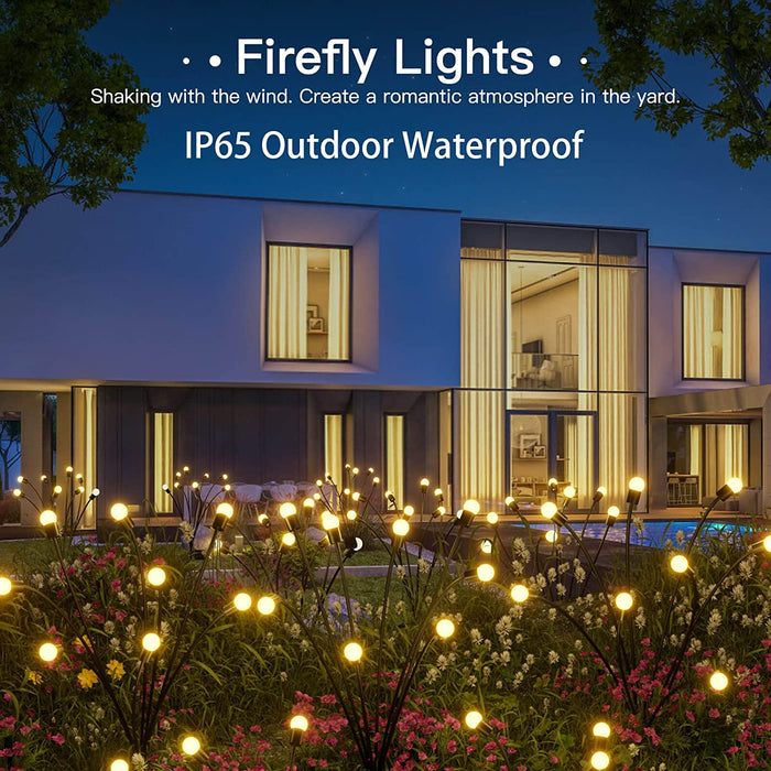 ENCHANTING FIREFLY LIGHTS: UNIQUE SOLAR POWERED GARDEN LIGHTS (MULTI SETS) - Home DeQcoR