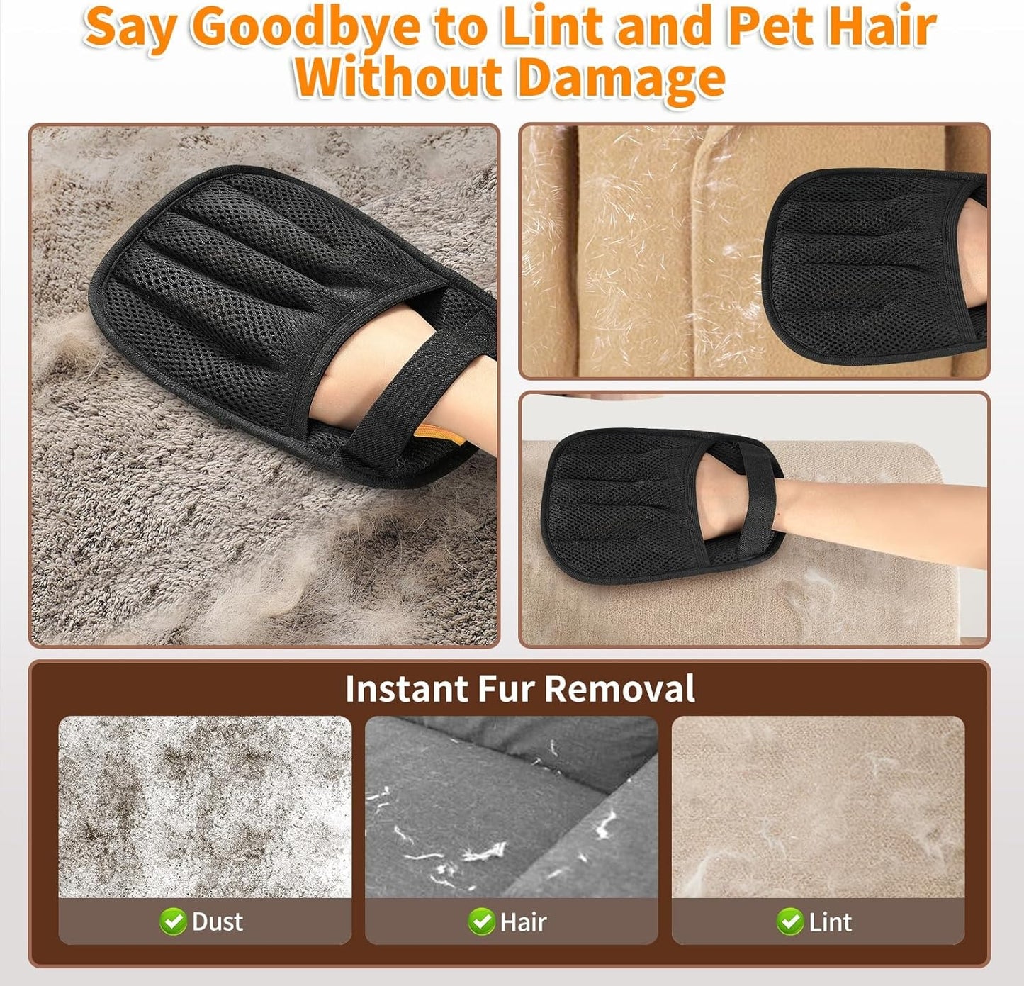 FurEase™ Pet Hair Removal Gloves