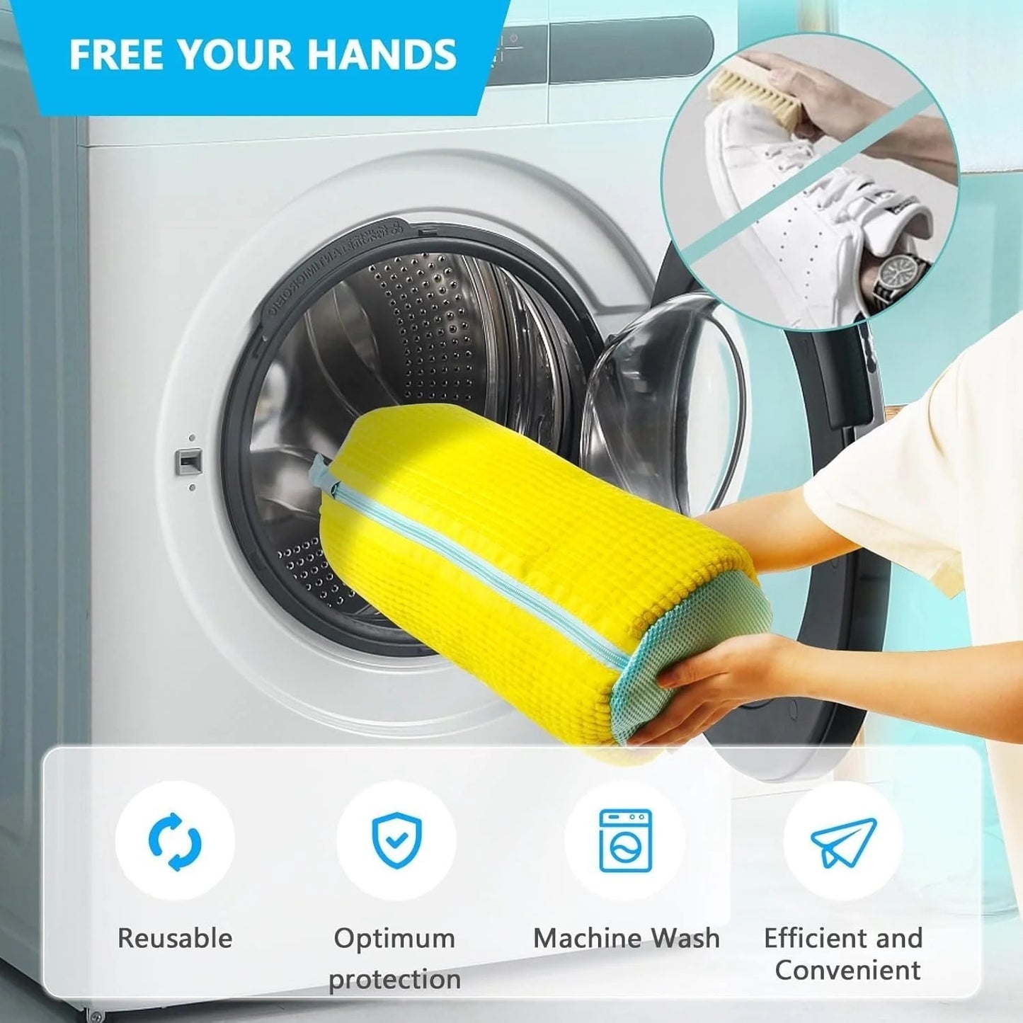 SneakGuard™ – The Easy Way to Wash Shoes in the Machine