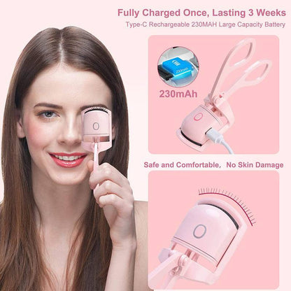 Portable and Rechargeable Electric Heated Eyelash Curlers - Home DeQcoR