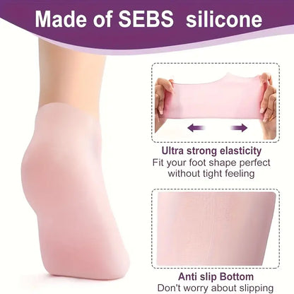 Luxury Spa Gel Socks – Deep Hydration, Moisturizing and Repair for Dry, Cracked Feet!
