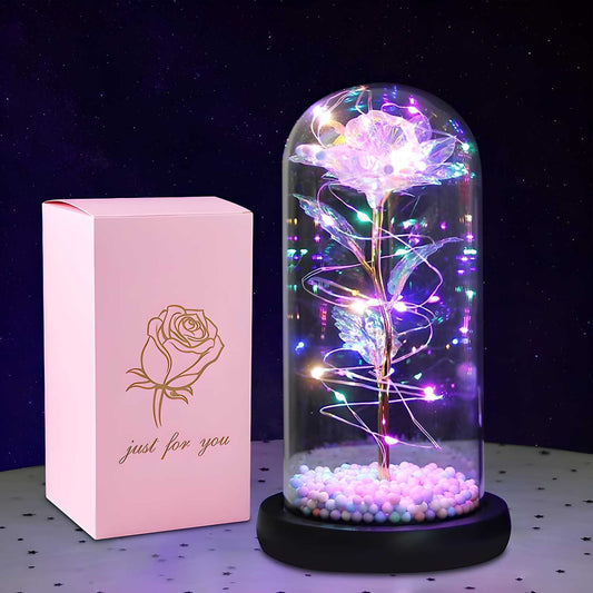 Rose Light Up Flower - Home DeQcoR