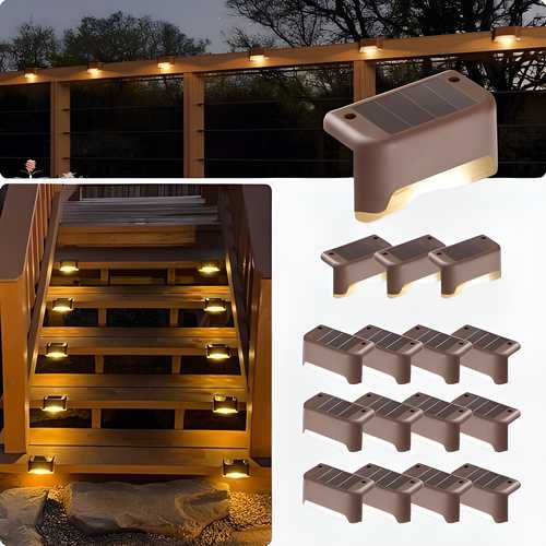 Solar Deck Lights Outdoor - Home DeQcoR