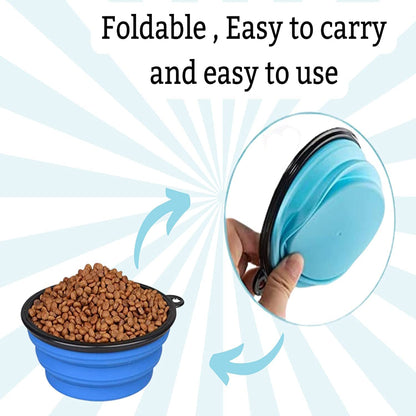 FlexiPaw Feeder - Compact Silicone Pet Dish - 350ml
