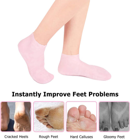 Luxury Spa Gel Socks – Deep Hydration, Moisturizing and Repair for Dry, Cracked Feet!