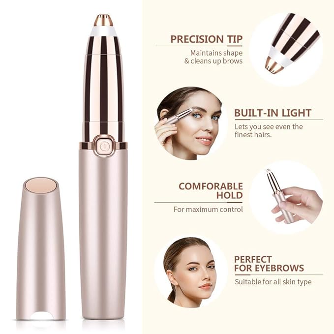 SilkyTouch™ Precision Hair Remover – For Eyebrows, Face & Upper Lip