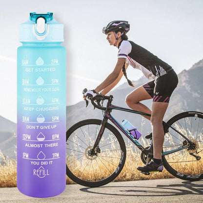 HydraTrio™ 3-Piece Bottle Set – Perfect for Home, Kitchen, and Gifting with Motivational Time Marker