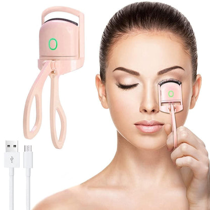 Portable and Rechargeable Electric Heated Eyelash Curlers - Home DeQcoR