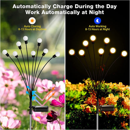 ENCHANTING FIREFLY LIGHTS: UNIQUE SOLAR POWERED GARDEN LIGHTS (MULTI SETS) - Home DeQcoR