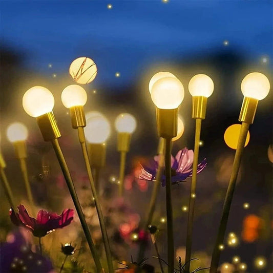 ENCHANTING FIREFLY LIGHTS: UNIQUE SOLAR POWERED GARDEN LIGHTS (MULTI SETS) - Home DeQcoR
