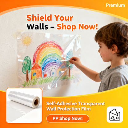 Protect Your Walls Instantly – Clear Film, No Glue, No Mess (🔥 Buy 1 Get 1 Free!)